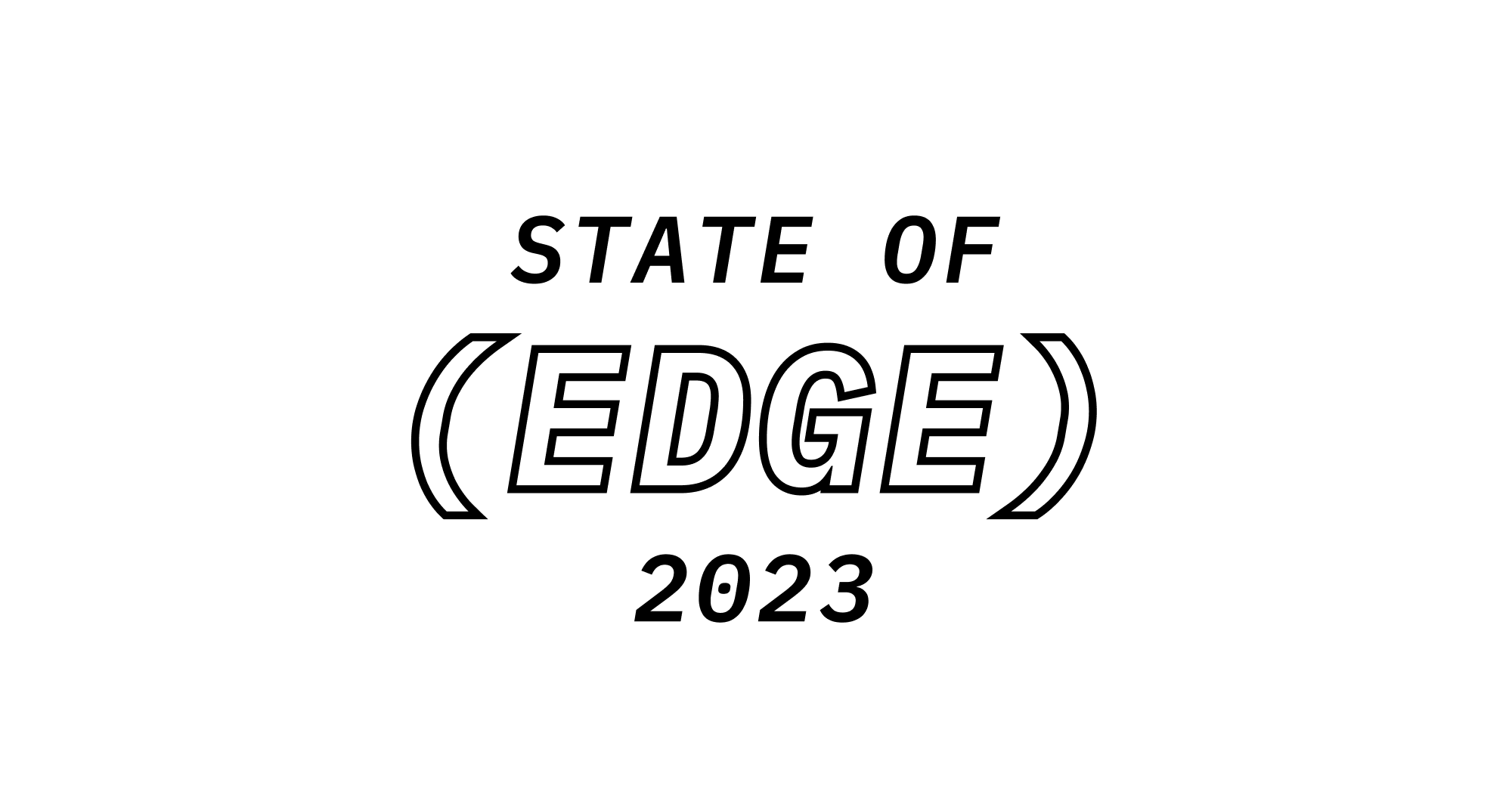 The state of edge functions logo.